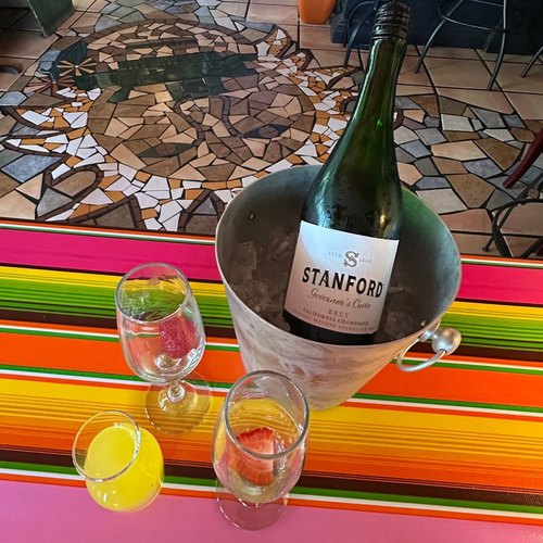 A drink at El Jardin